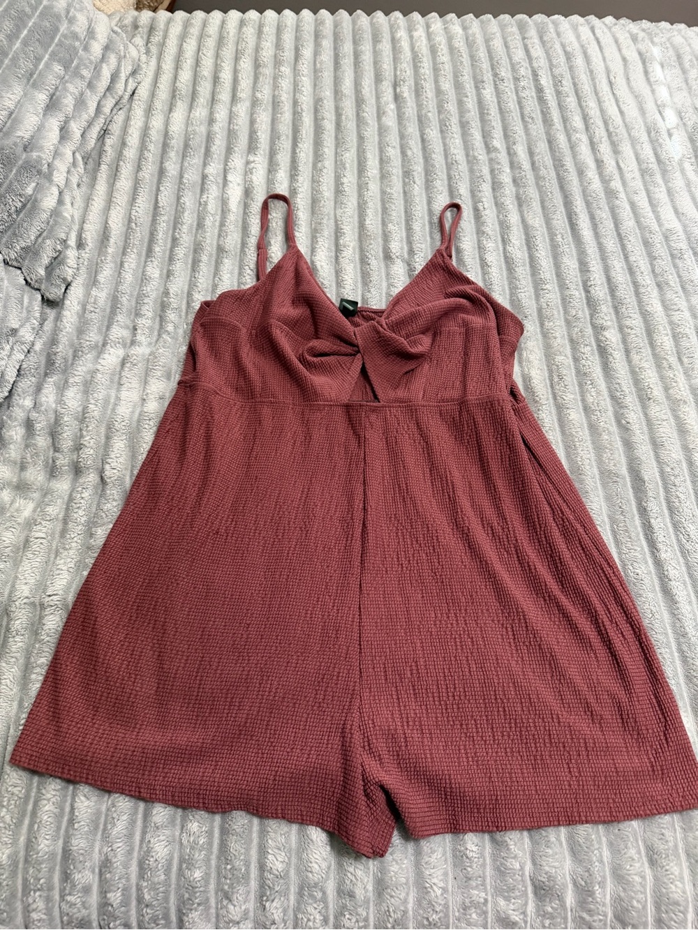 Wild Fable Rust Red Knit Sleeveless Romper